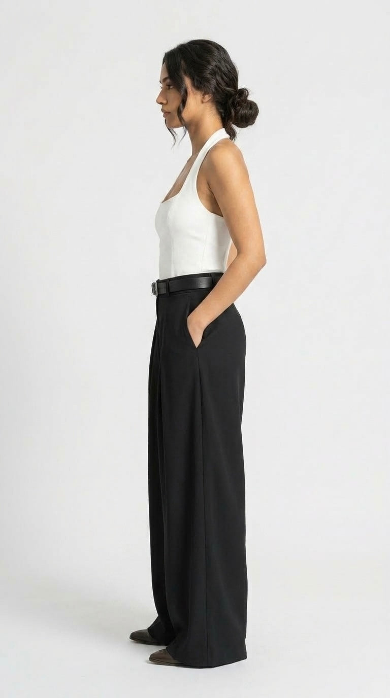 Suède pant Noir