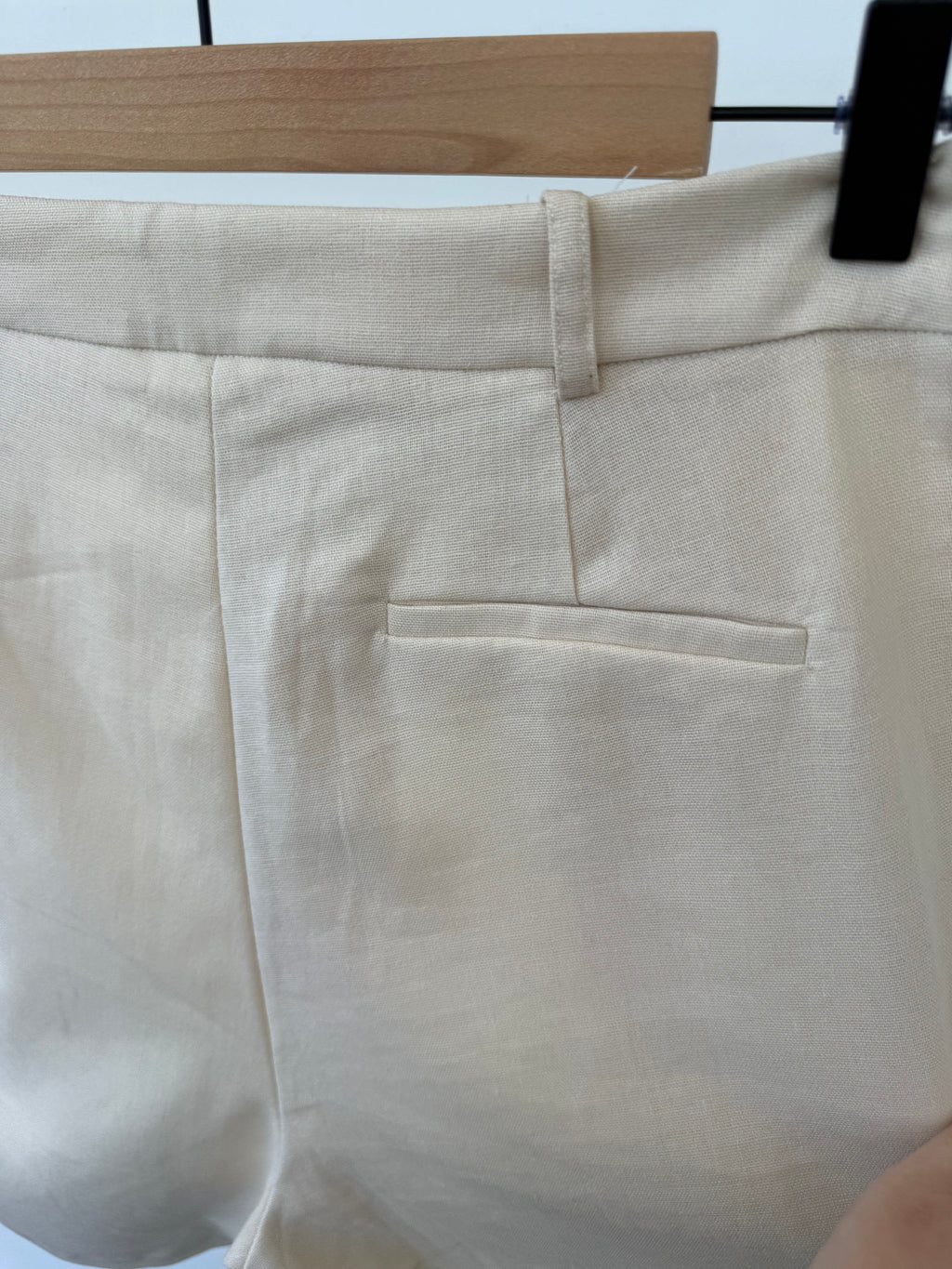 Bermuda short blanc cassé