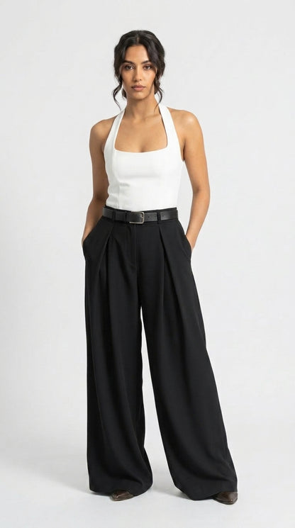 Suède pant Noir